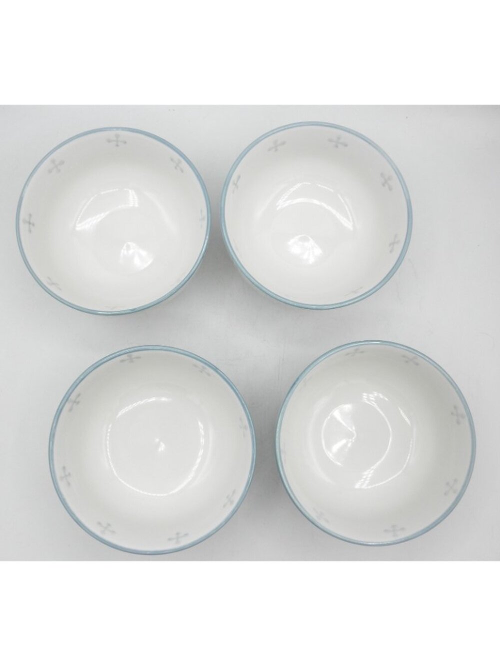 Phara Sky Blue by Baum Brothers Soup Cereal Bowl Set of 4 Pattern: : BAUPHASKB - Picture 2 of 7